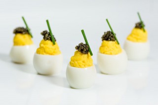 Caterer's deviled eggs