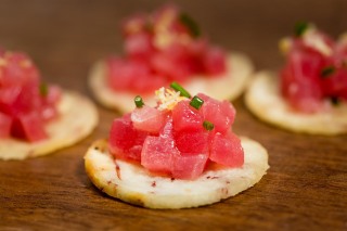 Caterer's finger food for party