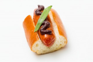 Caterer's themed hot dogs