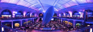 Panorama of event at Museum of Natural History
