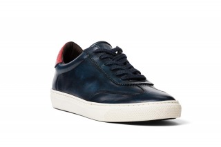 Angled view of G. Brown shoe at product shoot