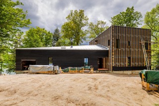 Architectural photo of house under construction