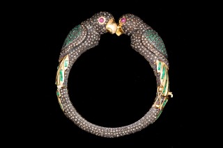 Product photography of Indian bird bracelet