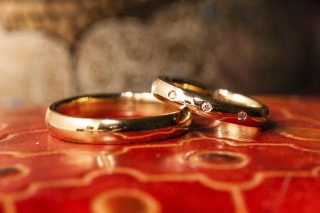 Fashion shoot of  weddings bands