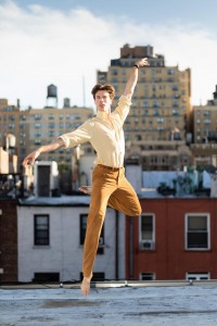 Dancer Bo Pressly dancing on NYC rooftop