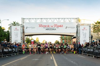 Synchrony marathon starting line