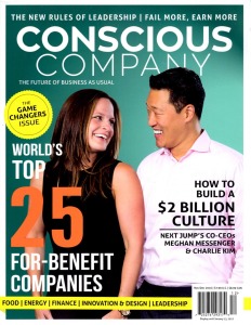 Conscious Company Magazine Cover of Co-CEOs